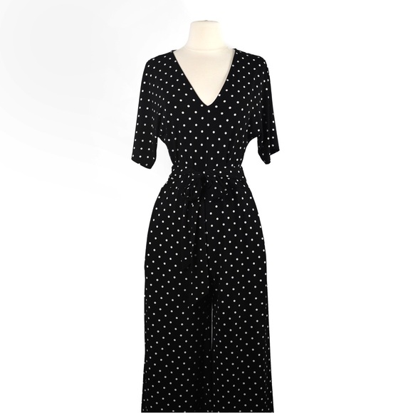 Express Polka Dot Jumpsuit - Picture 2 of 4